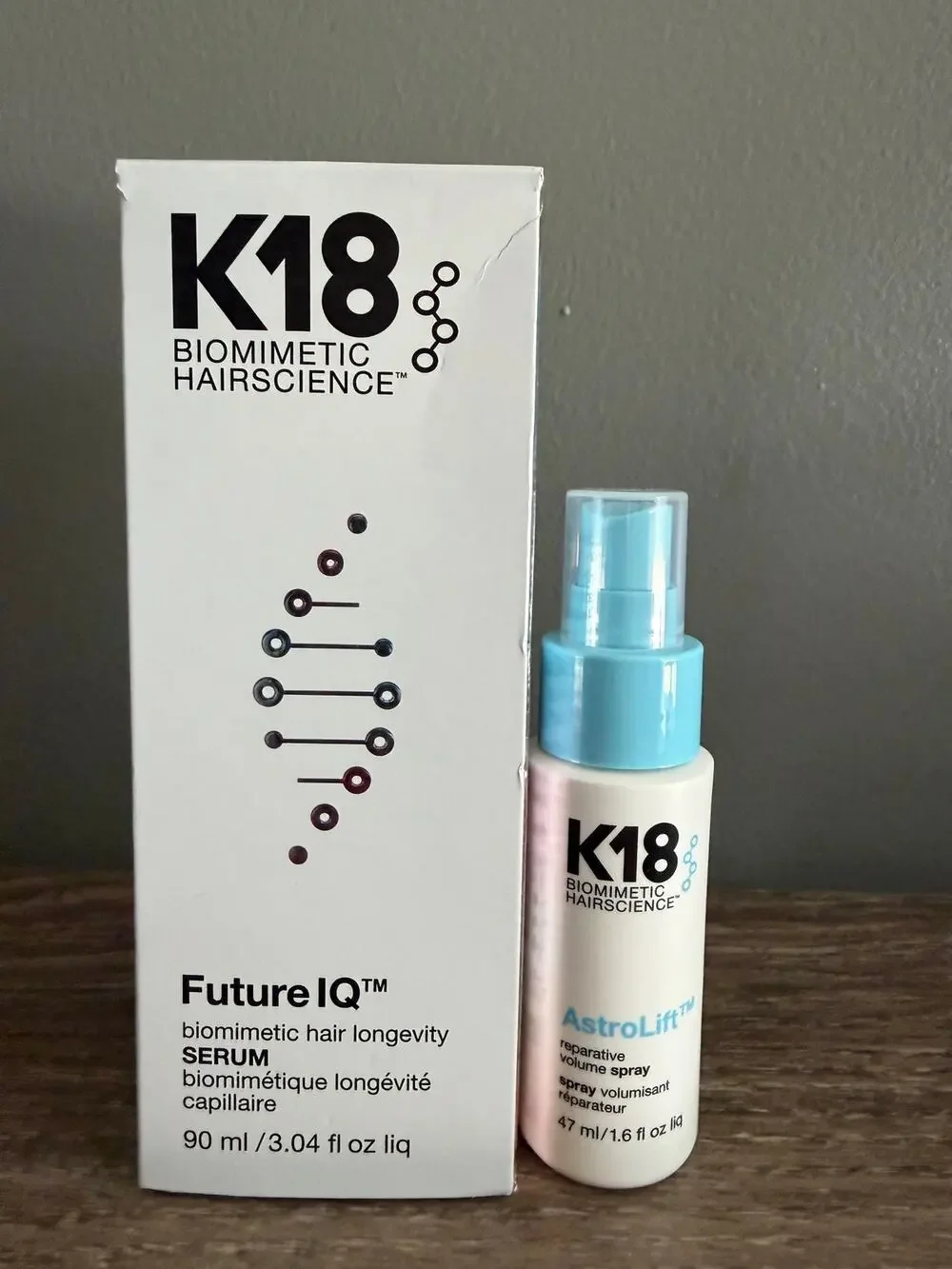K18 Future IQ Serum + Reparative Volume Spray Duo